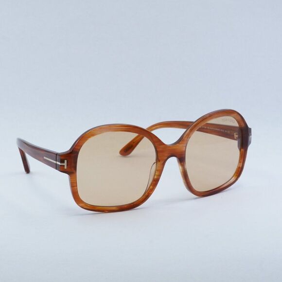 Tom Ford Hanley FT1034 45E Brown Square Frame, Brown Photochromic Lenses